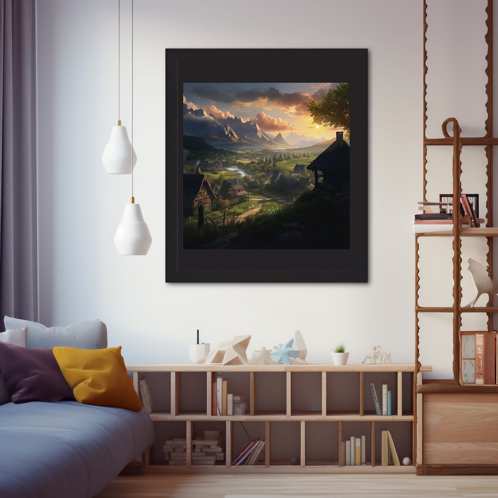 Village By The Mountains