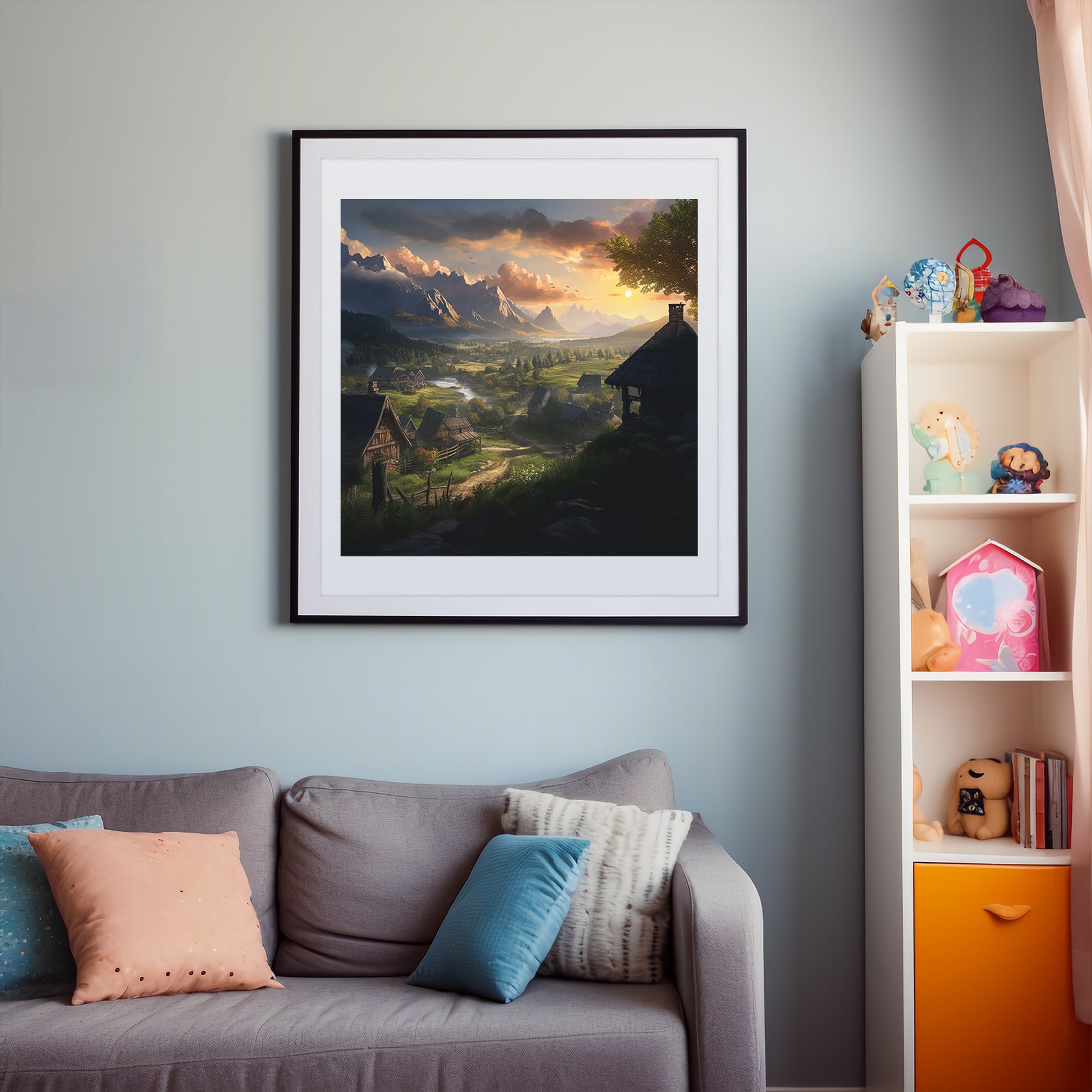 Village By The Mountains