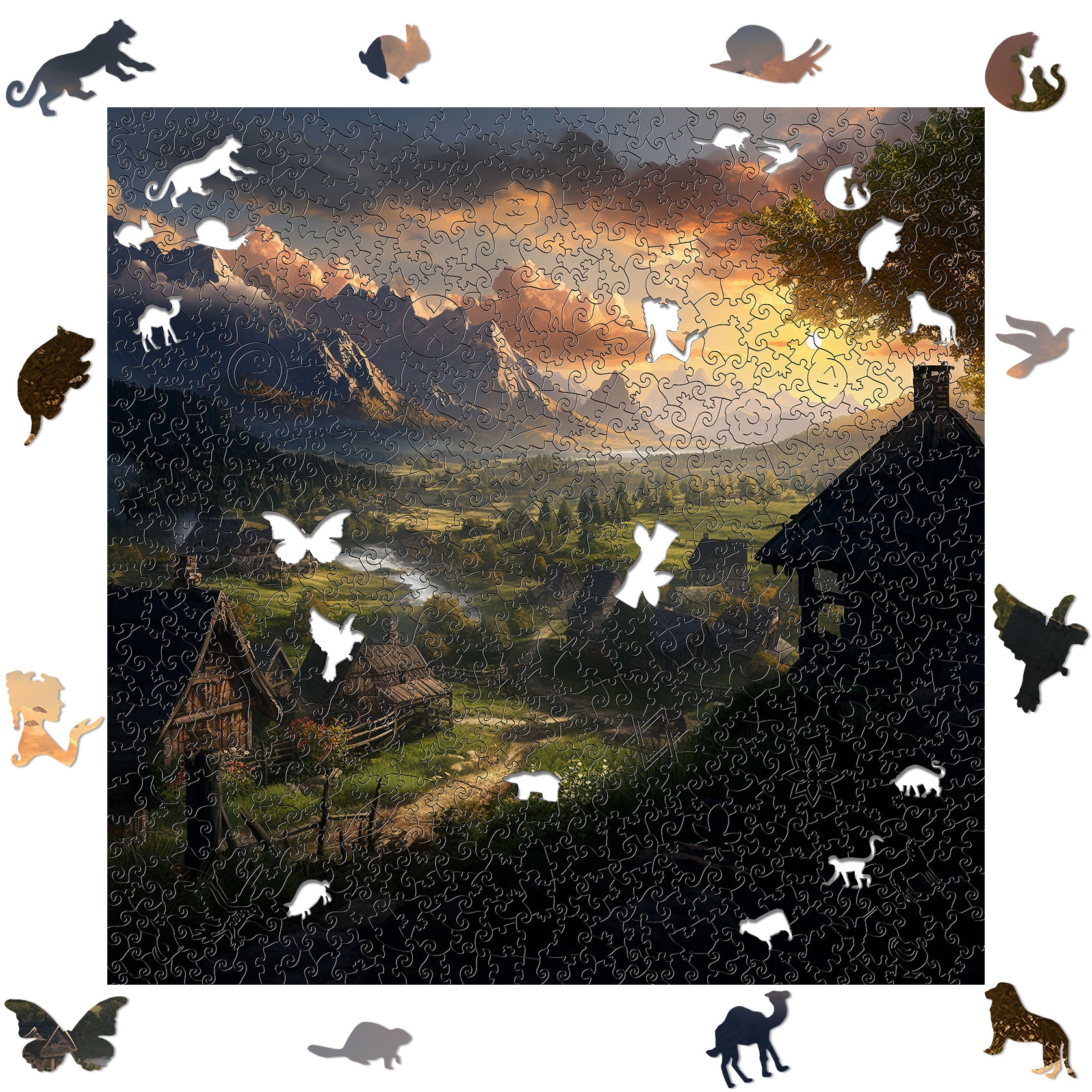 Village By The Mountains